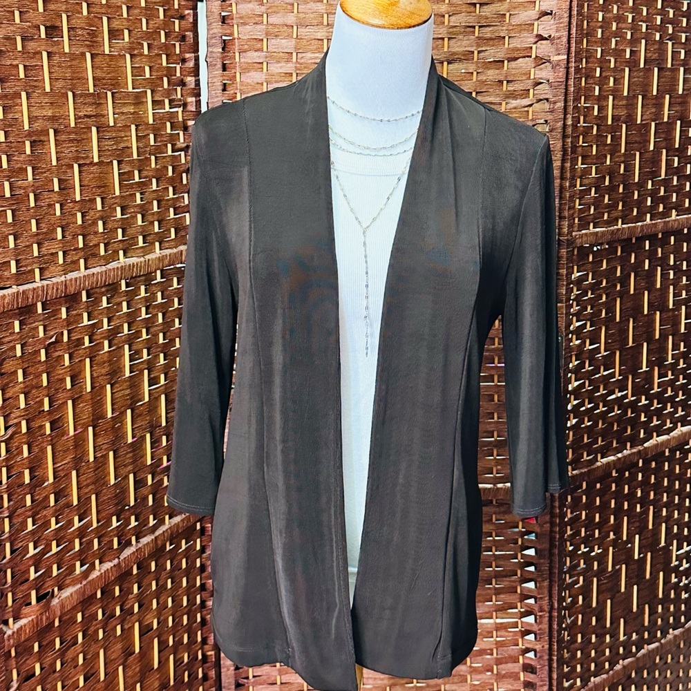 Chicos Travelers Sz 0 Brown Cardigan